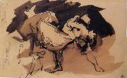 Francisco Goya, Eugene Delacrois after Capricho 8,Que se la llevaron